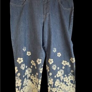 Calvin Klein Jeans Blue with White Floral Design